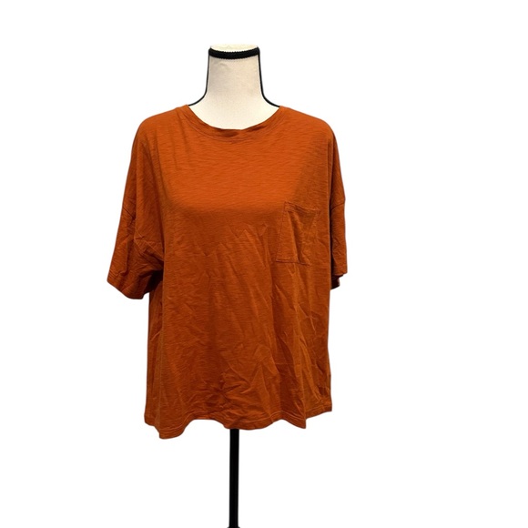 Christian Siriano | Burnt Orange short sleeve t shirt - Picture 1 of 7